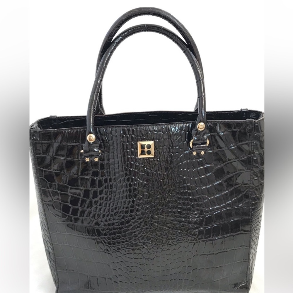 Kate Spade Patent Leather Crocodile Pattern Tote